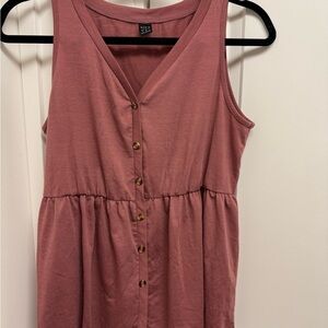 SHEIN Mauve V-Neck Top
